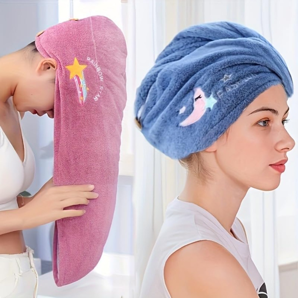 Hair Turban Towel - 2 Packs Dry Hair Towel, Hair