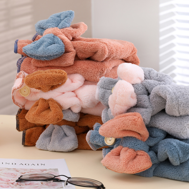 Fleece Solid Color Hair Towel  - Hair Turban Towel recension och pris