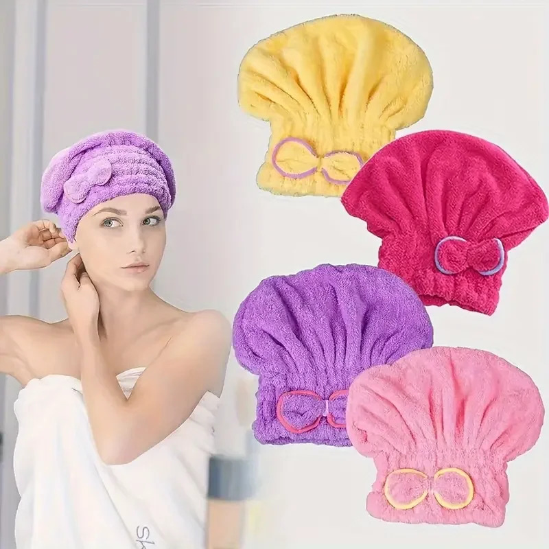 Quick Drying Hair Cap Women Bo - Hair Turban Towel recension och pris