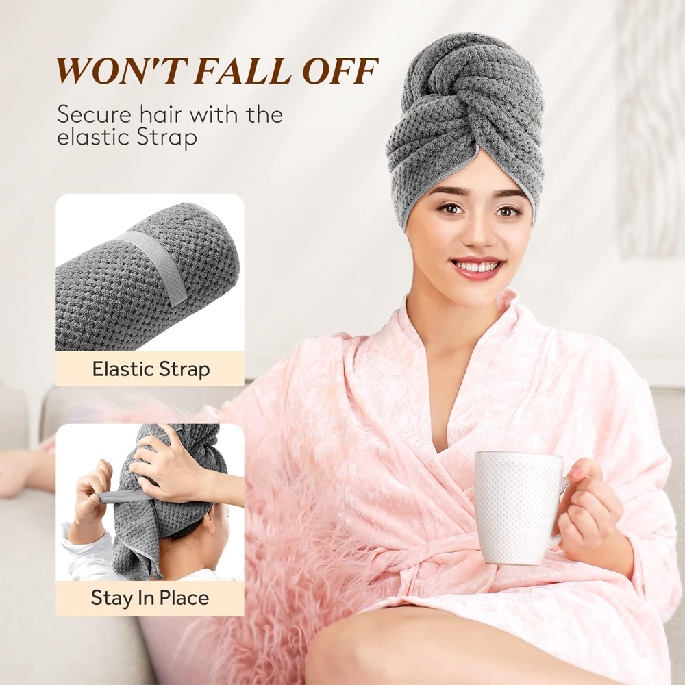 Microfiber Hair Towel Extra La - Hair Turban Towel recension och pris