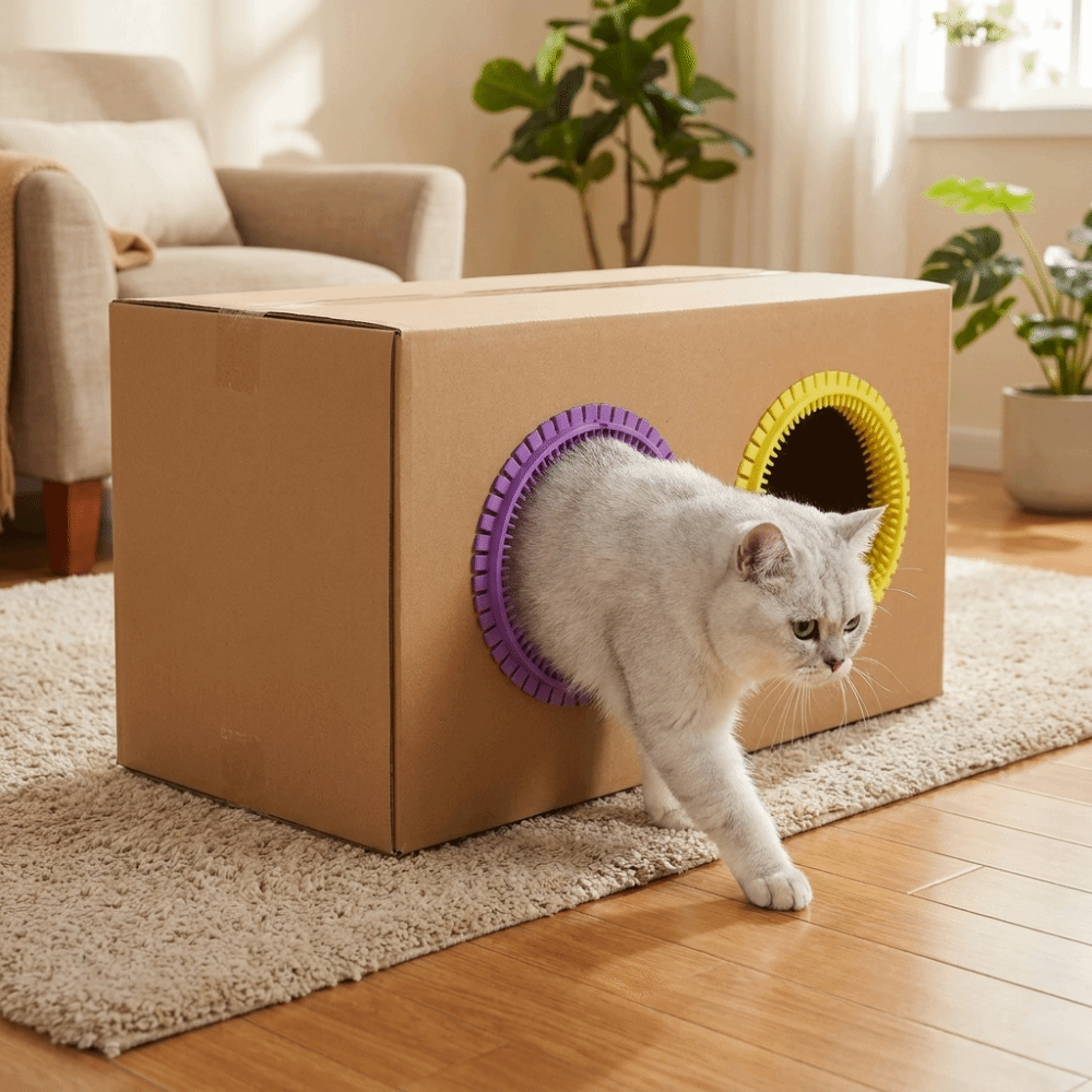 Plastic Cat Tunnel Brush Hair  - House Hair Care recension och pris