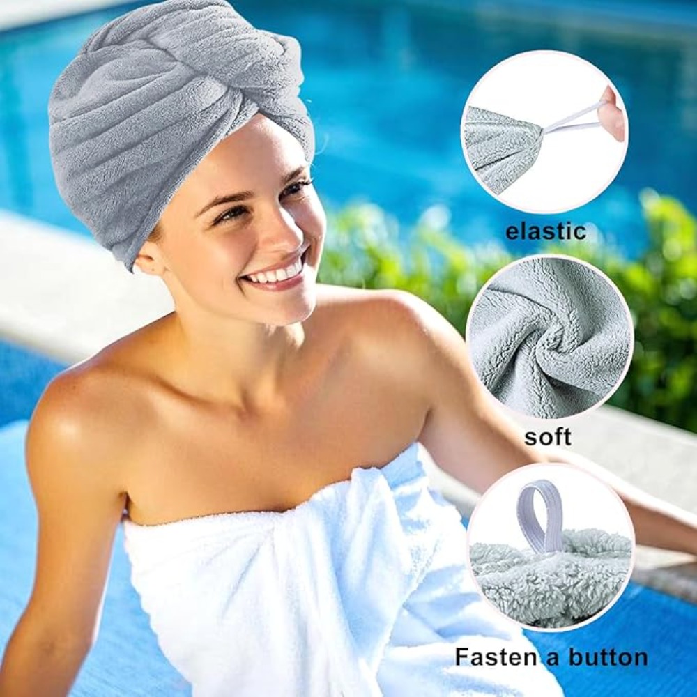 Quick Dry Hair Towel Wrap Anti - Hair Turban Towel recension och pris