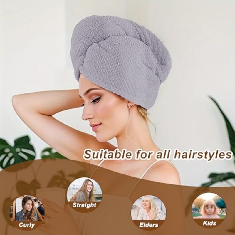 Super Absorbent Fast Drying Ha - Hair Turban Towel recension och pris