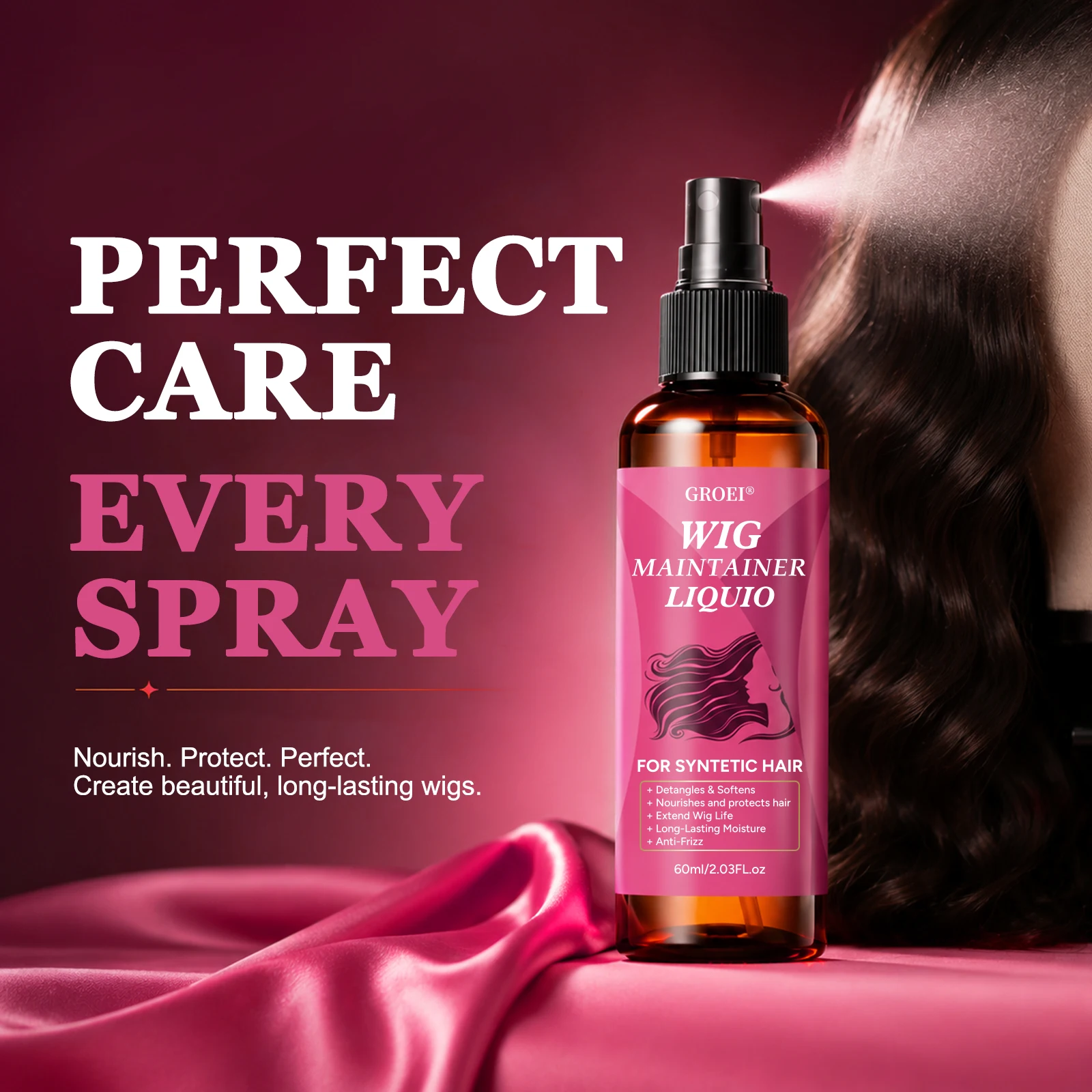 GROEI Anti‑Frizz Wig Maintaine - Hair Care Spray recension och pris