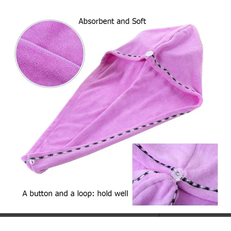 Microfiber Hair Towel Wrap Tow - Hair Turban Towel recension och pris