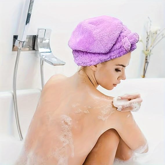 Women's 2-Piece Shiny Light Mi - Hair Turban Towel recension och pris