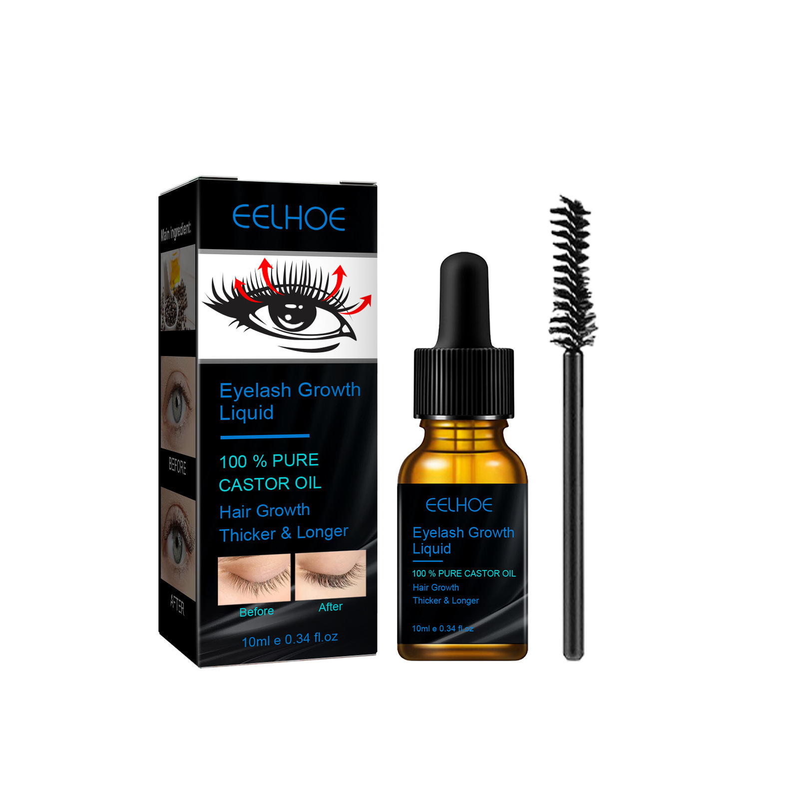 Castor Oil Eyelash Growth Seru - Hair Care Tonic recension och pris