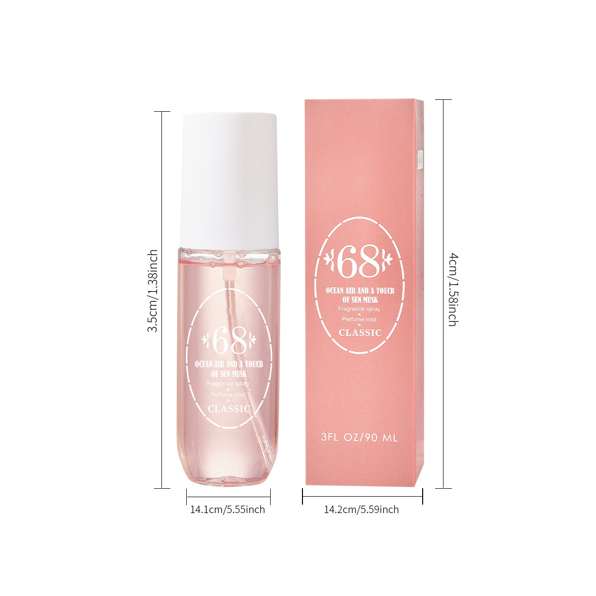 Perfume Mist Body Spray 5 Scen - Hair Care Spray recension och pris
