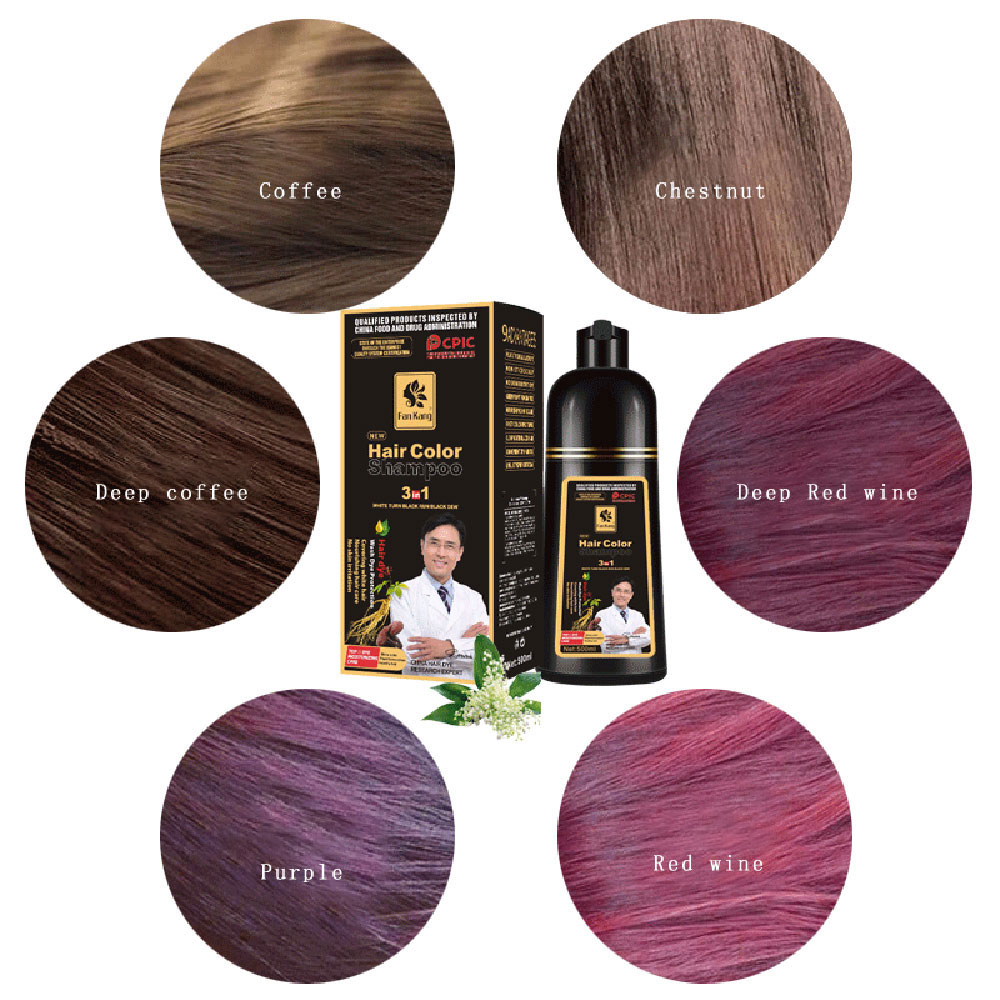 3 In 1 Instant Coloring Shampo - Hair Care Herbal recension och pris