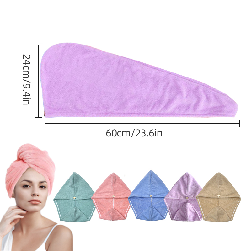 Microfiber Hair Towel Wrap for - Hair Turban Towel recension och pris